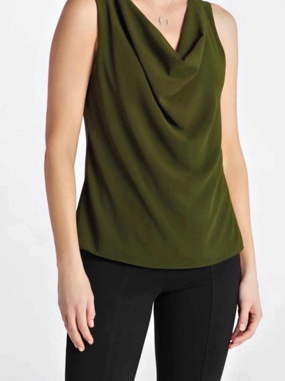 Beacon Hope Cowl Neck Blouse in Green, XL Stitch Fix WORN ONCE